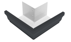 Угол желоба внешний Vortex 90гр 127мм RAL 7024