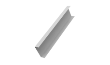 Декоративная накладка на столб универсальная 80х80 для забора жалюзи Grand Line 0,45 PE-Double RAL 9003 сигнальный белый (2м)