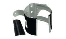 Кронштейн трубы на дерево Grand Line PE матовый 90 мм RAL 9005 черный