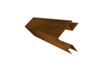 Планка угла внешнего сложного Блок-Хаус новый Grand Line 0,45 Принт Элит двухсторонний Золотой дуб (2м)