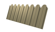 Профнастил C10B фигурный Grand Line 0,4 PE RAL 1014 слоновая кость