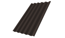 Профнастил НС35R 0,5 Satin Matt TX RR 32 темно-коричневый