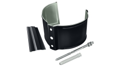 Кронштейн трубы на кирпич Grand Line PE 100 мм RAL 7024 мокрый асфальт