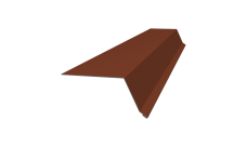 Планка капельник 100х55 0,5 Satin с пленкой RAL 8004 терракота (2м)