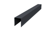 Планка опорная составная внутренняя Palermo 0,45 Drap-double TX RAL 7024 мокрый асфальт (1,8м)