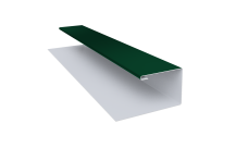 Планка П-образная Блок-Хаус new Grand Line 0,45 Drap TX RAL 6005 зеленый мох (2м)