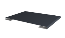 Планка стыковочная 0,5 Satin с пленкой RAL 7024 мокрый асфальт (2м)