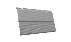 ЭкоБрус 0,345 Gofr Grand Line 0,45 PE с пленкой RAL 9006 бело-алюминиевый