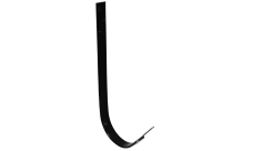 Крюк длинный GL PU 125 мм RAL 9005 черный