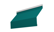 Ламель забора жалюзи Milan new Grand Line 0,45 PE с пленкой RAL 5021 водная синь