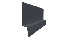 Планка начальная фальц Grand Line 0,45 PE-Double с пленкой RAL 7024 мокрый асфальт (2м)