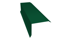 Планка торцевая 80х100 0,45 PE-Double с пленкой RAL 6005 зеленый мох (2м)