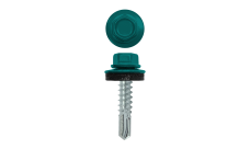 Саморез по металлу 5,5х25 (250шт) сверло №3 RAL 5021