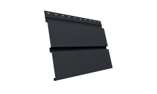 Квадро брус 3D Grand Line 0,5 Velur X с пленкой RAL 7024 мокрый асфальт