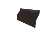 Ламель забора жалюзи Milan Slim стартовая/финишная для калиток и ворот Grand Line 0,5 PurLite Matt RR 32 темно-коричневый