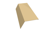 Планка карнизная 120х80 0,45 PE с пленкой RAL 1014 слоновая кость (2м)