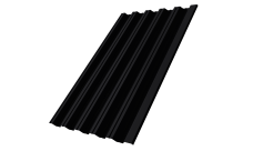 Профнастил НС35R 0,5 Velur X RAL 9005 черный