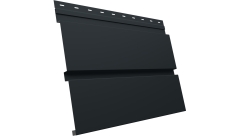 Софит металлический Квадро Брус v01 Grand Line без перфорации 0,45 PE с пленкой RAL 7016 антрацитово-серый