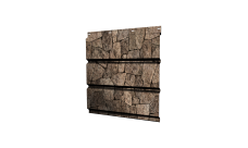 Софит металлический Grand Line полная перфорация 0,45 Print Elite с пленкой King Stone TwinColor