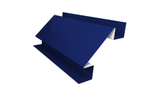 Угол внутренний сложный 75мм Grand Line 0,45 PE с пленкой RAL 5002 ультрамариново-синий (2м)