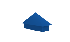 Колпак на полустолб для С20 0,5 Satin с пленкой RAL 5005 сигнальный синий