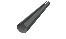 Направляющая 60х20х2500 RAL 7024 Matt