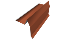 Планка торцевая для шифера 0,45 Drap TX RAL 8004 терракота (2м)