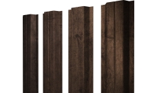 Штакетник П-образный A с прямым резом Grand Line 0,45 Print Elite Antique Wood TwinColor