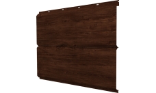 Софит металлический ЭкоБрус new Grand Line без перфорации 0,45 Print Elite Cherry Wood TwinColor