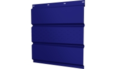 Софит металлический Классик v01 Grand Line центральная перфорация 0,45 PE с пленкой RAL 5002 ультрамариново-синий