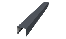 Стойка боковая крепежная для забора жалюзи Palermo 0,5 Rooftop Бархат RAL 7024 мокрый асфальт (1,8м)