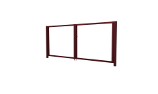 Ворота Жалюзи 2,0х3,6 RAL 3005 без заполнения