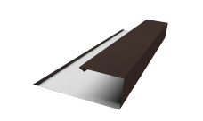 Планка торцевая страховочная Grand Line 0,45 Drap TR RR 32 темно-коричневый (3м)