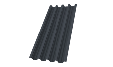 Профнастил Н75R Grand Line 0,7 PE-Double RAL 7024 мокрый асфальт