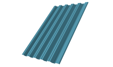 Профнастил НС35R 0,45 Drap TX RAL 5024 пастельно-синий