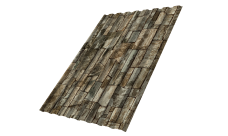 Профнастил С20A 0,45 Print Elite с пленкой Fine Stone TwinColor