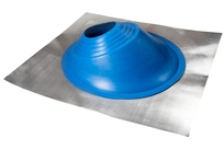 Проходной элемент MF угловой №3.1 (280-460мм) +185 EPDM (металлический неокрашенный фланец) синий