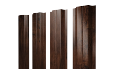 Штакетник П-образный A с прямым резом 0,45 Print Elite Cherry Wood TwinColor