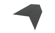 Планка карнизная широкая 100х85 0,45 PE с пленкой RAL 7005 мышино-серый (2м)