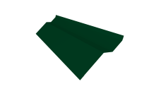 Планка примыкания внакладку Фартук S6 пристенный накладной 0,5 Satin Matt TX RAL 6005 зеленый мох (2м)