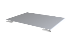 Планка стыковочная Grand Line 0,45 PE-Double с пленкой RAL 9003 сигнальный белый (2м)