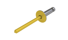 Заклёпка вытяжная Daxmer 4,0х8 (750шт) сталь/сталь RAL 1018