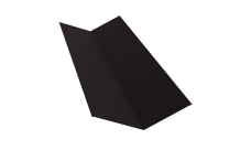 Планка ендовы верхней 145х145 0,45 Drap-double TX RAL 9005 черный (2м)