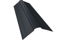 Планка конька фигурного 100х100 Grand Line 0,5 PurPro Matt 275 RAL 7024 мокрый асфальт (2м)