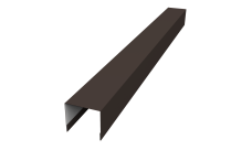 Стойка боковая крепежная для забора жалюзи Palermo 0,5 Rooftop Бархат RR 32 темно-коричневый (2м)