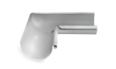 Угол желоба внутренний Grand Line PE 90 гр 150 мм RAL 9003 сигнальный белый