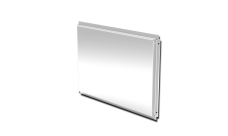 Кассета фасадная прямая открытого типа 1,2 мм с порошковым покрытием RAL 9003 сигнальный белый