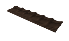 Модуль обхода трубы Профиля волнового классик 0,45 PE с пленкой RAL 8017 шоколад