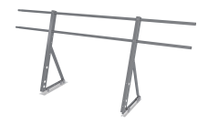 Ограждение кровельное на фальц Optima 0,9х2м RAL 7004