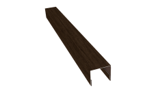 Планка П-образная заборная 24 0,45 Print Premium Antique Wood TwinColor (3м)